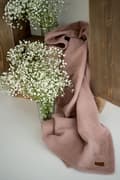 Miniatyrbild 2 av 4: Muslin dubbel bomullsomslag LUICA - DUSTY PINK