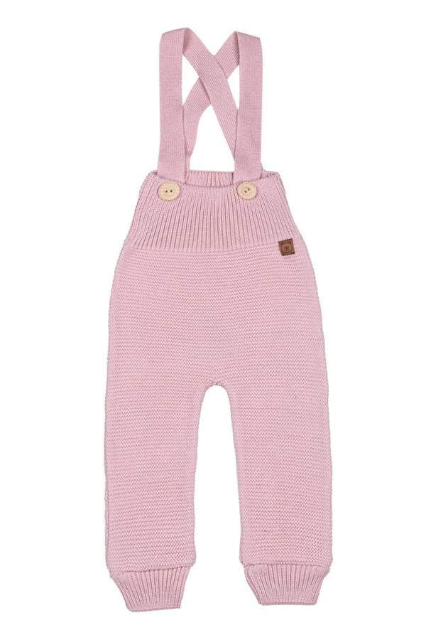 ENZO POWDER PINK hängselleggings i ylle ENZO POWDER PINK hängselleggings i ylle