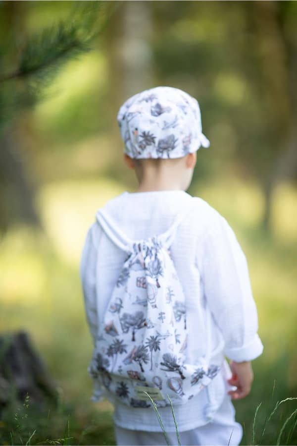 Pojkblus och shortsset DANTE WHITE