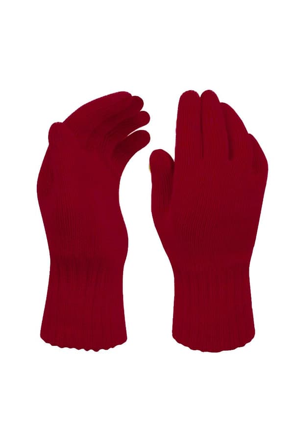 CLASSY yksittäishanskat - 100% MERINO WOOL - BURGUNDY