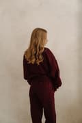 Miniatyrbild 4 av 7: ROSA vinröd sweatshirt ROSA vinröd sweatshirt xs