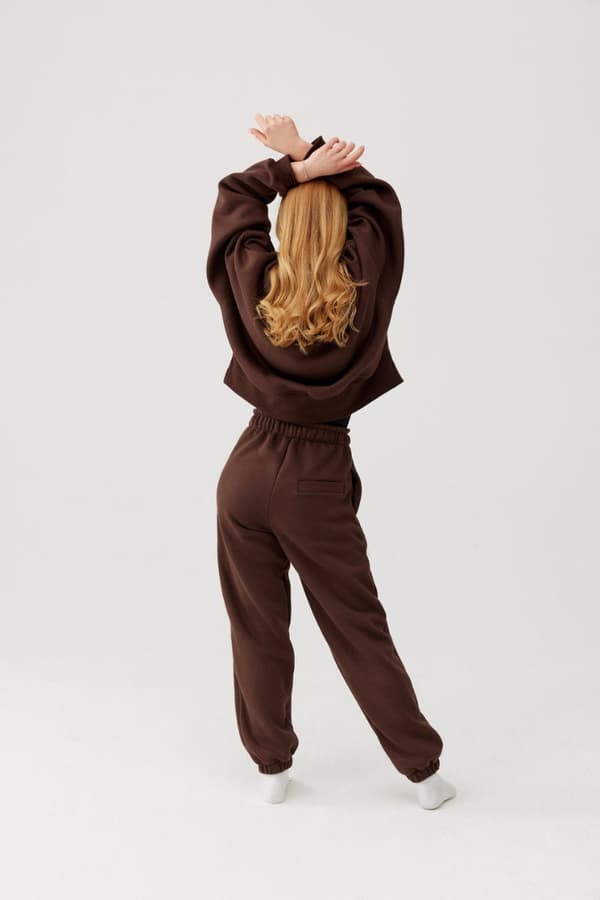 Träningsbyxor RUBI CHOCLADE BROWN Träningsbyxor RUBI BROWN s
