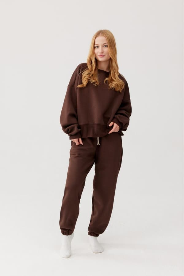Joggingbukser RUBI CHOCOLATE BROWN Joggingbukser RUBI BROWN m