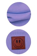 Pikkukuva 2 / 2: Kevätsetti hattu ja huivi SMILE - puuvilla - LILLA 52 - 56