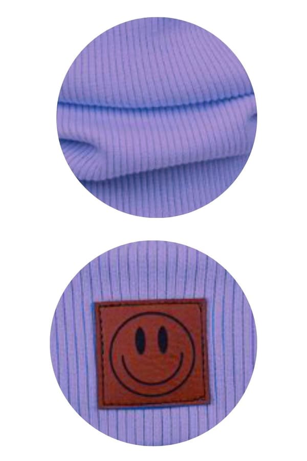 Kevätsetti hattu ja huivi SMILE - puuvilla - LILLA 52 - 56