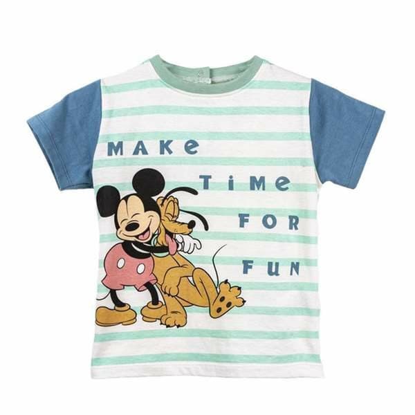 Barn T-shirt med kortärm Mickey Mouse Multicolour 18 månader