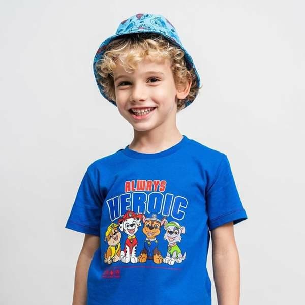 Barn T-shirt med kortärm The Paw Patrol Mörkblå 6 år