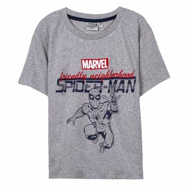 Barn T-shirt med kortärm Spider-Man Grå 12 år