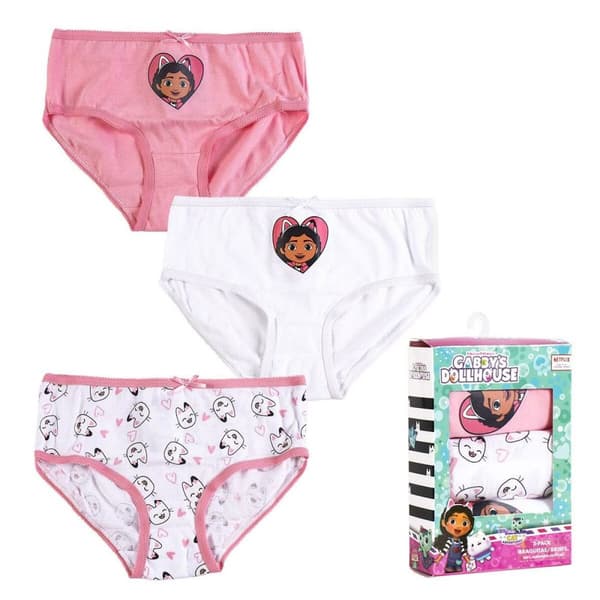 Pack of Girls Knickers Gabby's Dollhouse Multicolour