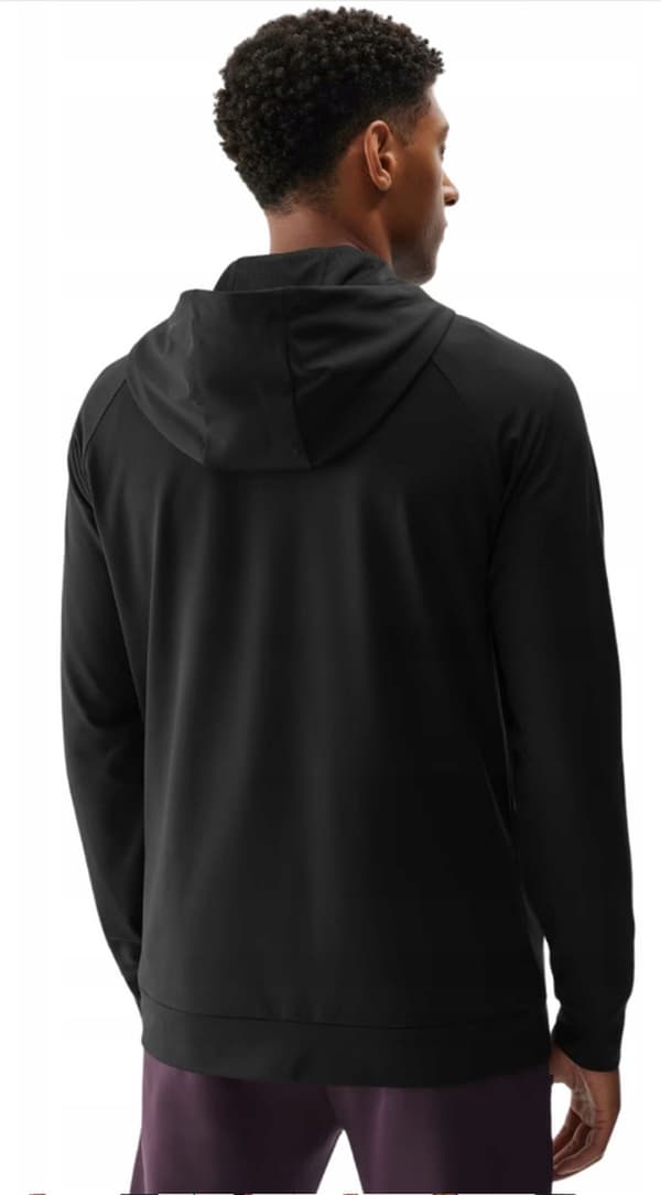 Herre 4F sportssweatshirt, lynlås, hurtigttørrende