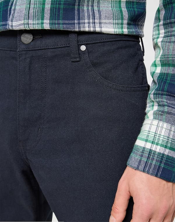 Wrangler GREENSBORO Mörkblå Raka Marinblå Tygbyxor W31 L30
