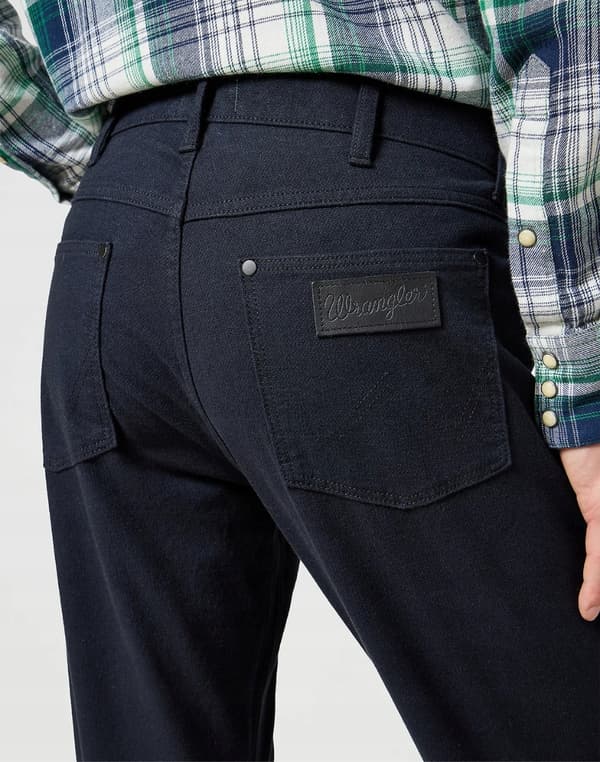 Wrangler GREENSBORO Mörkblå Raka Marinblå Tygbyxor W31 L30