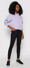 Miniatyrbild 5 av 7: Lee SCARLETT Black Rinse SVARTA DAMSKINNYJEANS W34 L33