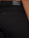 Miniatyrbild 6 av 7: Lee SCARLETT Black Rinse SVARTA DAMSKINNYJEANS W34 L33