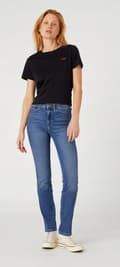 Pikkukuva 5 / 9: Wrangler SLIM Airblue DENIM STRAIGHT HIGH NAISTEN FARKUT W29 L30