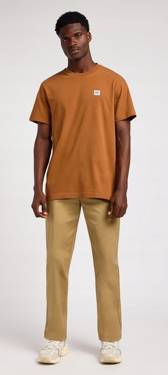 Lee RELAXED CHINO Clay Chetopa Twill LOOSE BROWN CHINO W32 L32