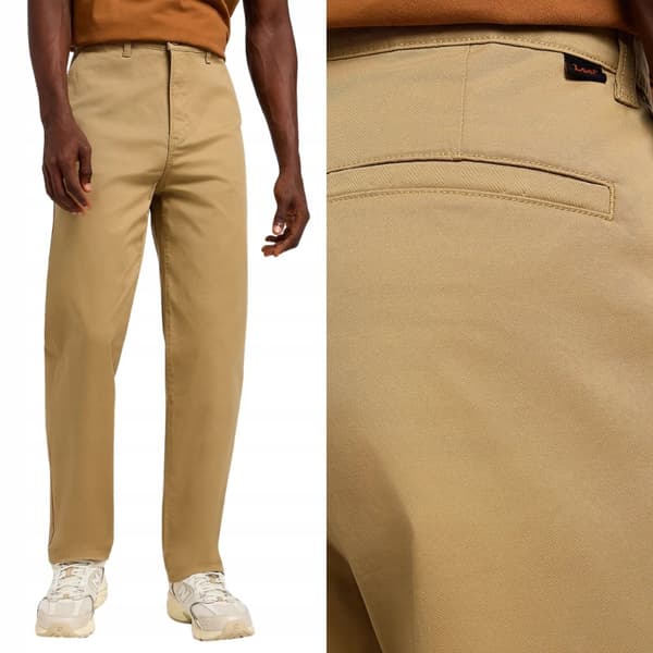Lee RELAXED CHINO Clay Chetopa Twill LOOSE BROWN CHINO W32 L32