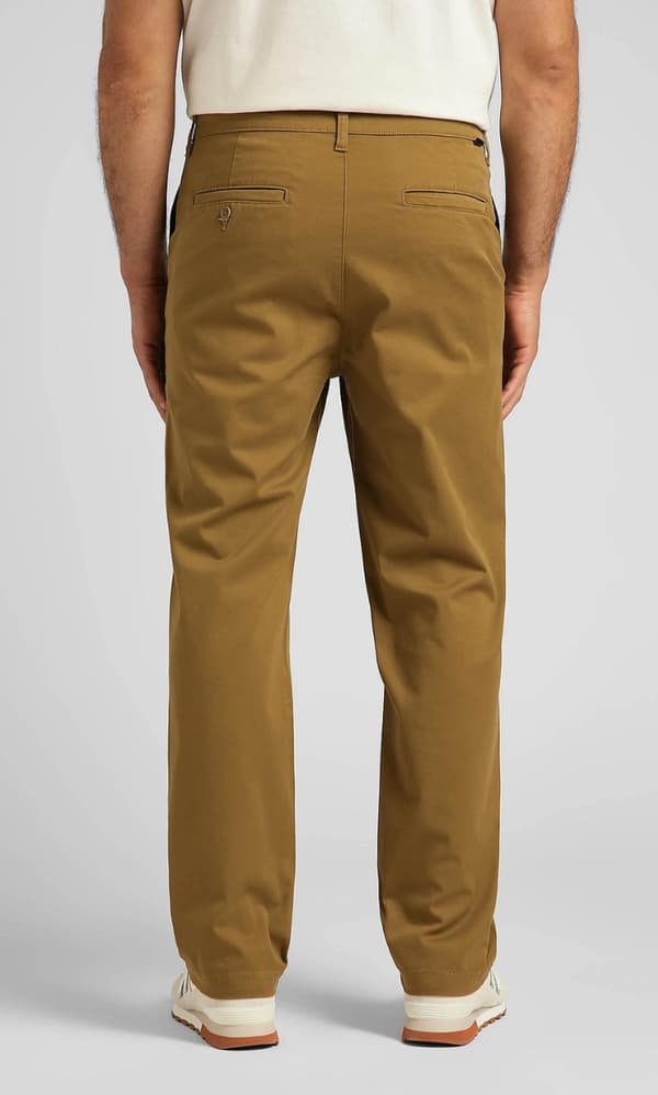 Lee RELAXED CHINO Tumbleweed Chetopa Twill LØSE BRUNE CHINO W31 L32
