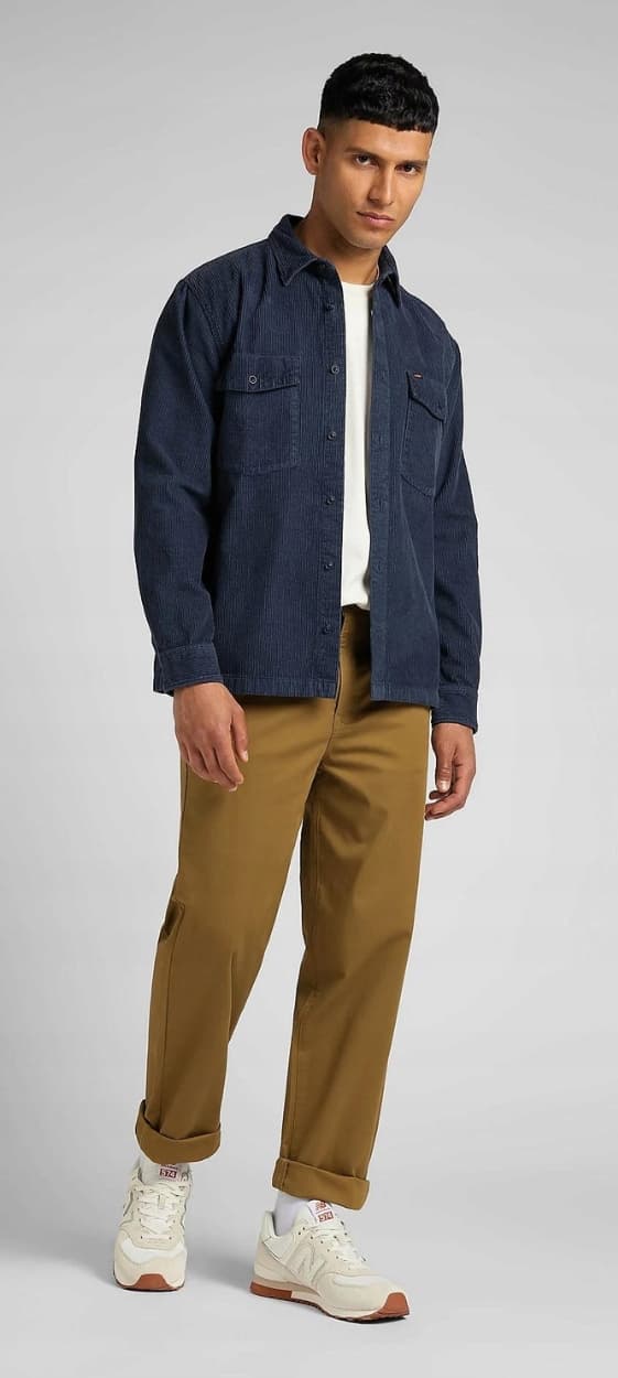 Lee RELAXED CHINO Tumbleweed Chetopa Twill LØSE BRUNE CHINO W31 L32
