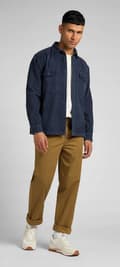Miniatyrbillede 5 af 7: Lee RELAXED CHINO Tumbleweed Chetopa Twill LØSE BRUNE CHINO W31 L32
