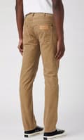 Miniatyrbillede 4 af 7: Wrangler GREENSBORO REGULAR STRAIGHT Blygrå BEIGE FLYBANDSBUKSER W38 L32