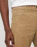 Miniatyrbillede 6 af 7: Wrangler GREENSBORO REGULAR STRAIGHT Blygrå BEIGE FLYBANDSBUKSER W38 L32