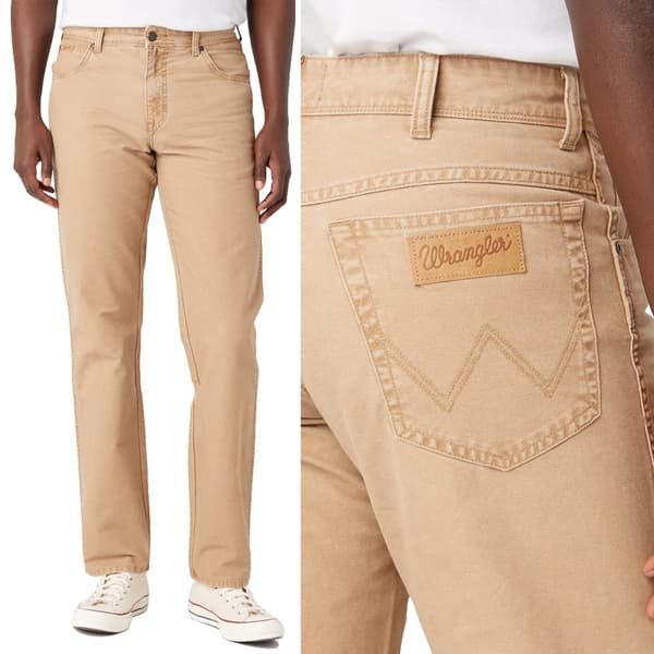 Wrangler TEXAS Tigers Eye BEIGE KANGASHOUSUT ILMAN JOUSTAVAA W32 L34