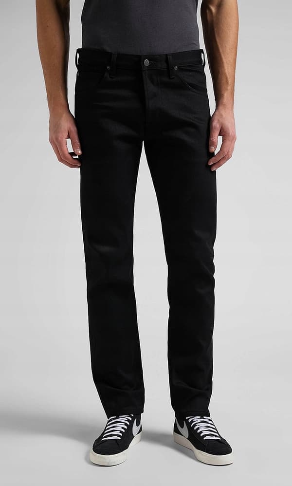 Lee LUKE SLIM TAPERED Clean Black -farkut, mustat farkut, W34 L32