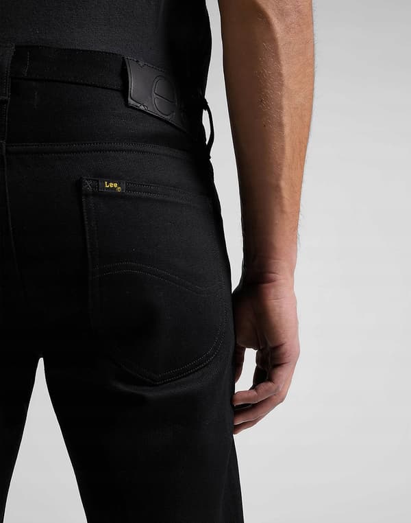 Lee LUKE SLIM TAPERED Clean Black -farkut, mustat farkut, W34 L32