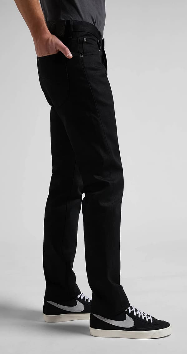Lee LUKE SLIM TAPERED Clean Black -farkut, mustat farkut, W34 L32