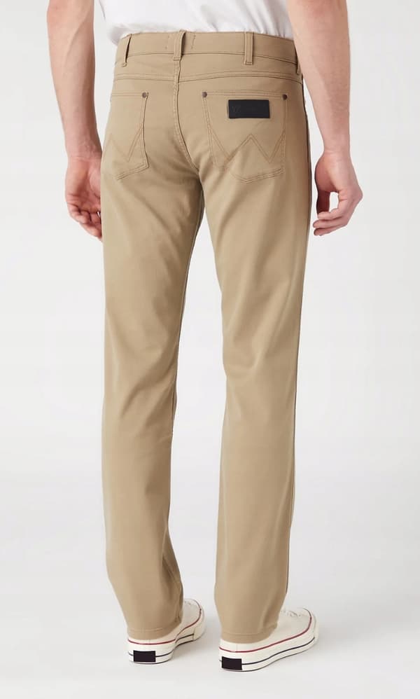 Wrangler GREENSBORO Blygrå BEIGE MATERIAL RAKA BYXOR W33 L32