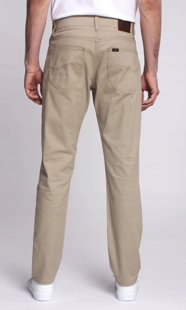 Lee STRAIGHT FIT MVP Extreme Motion KcKhaki KOMFORTABEL BEIGE MATERIALE W32 L34
