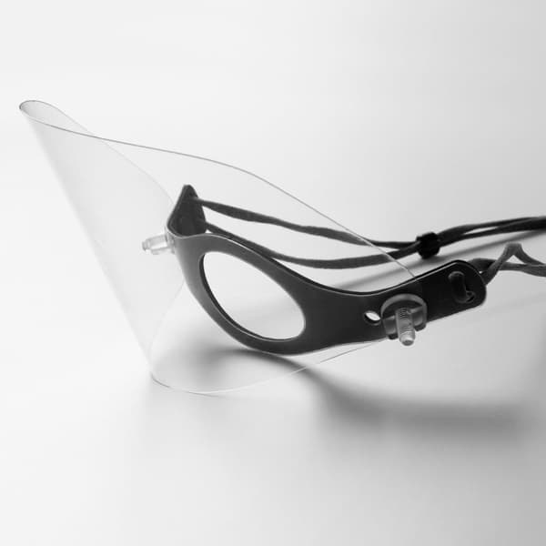 Halvt visir. Två MyScreen näs- och munmasker