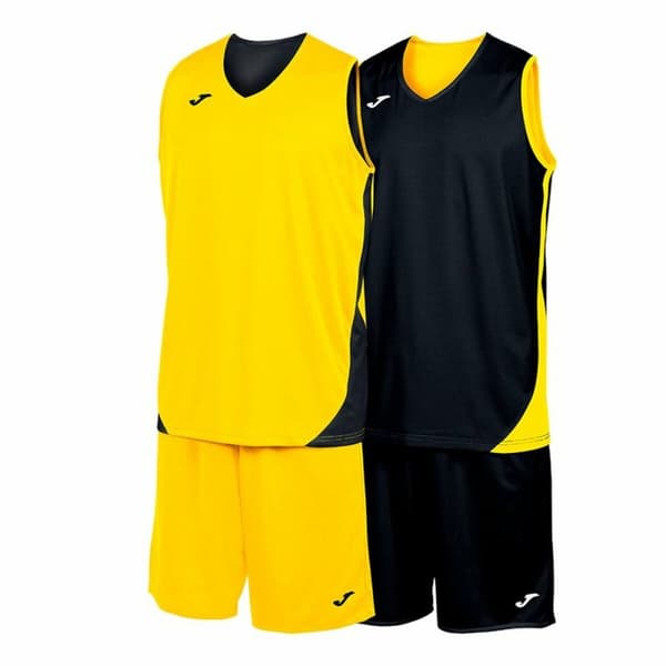 Children's Sports Outfit Joma Sport Kansas Yellow Black Multicolour 2 Pieces