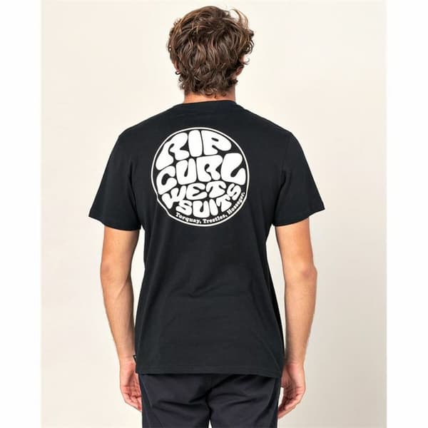 T-shirt med kortärm Rip Curl Wettie Essential Svart Män - S