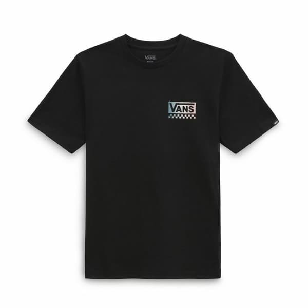 T-shirt med kortärm Barn Vans Global Stack-B Svart - 10-12 år