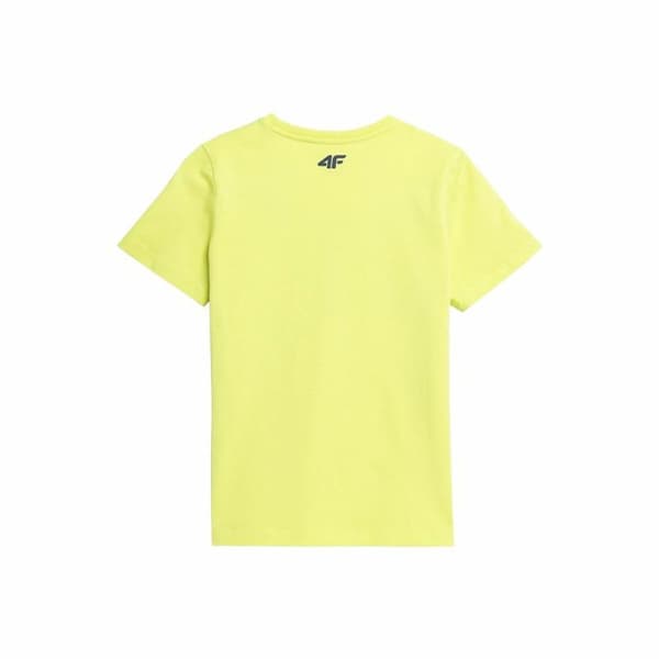 T-shirt med kortärm Barn 4F JTSM012  Gul - 12-13 år