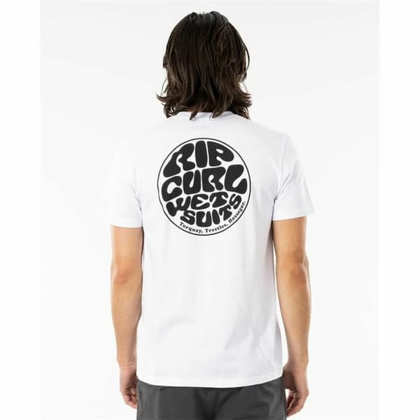 T-shirt med kortärm Rip Curl Wettie Essential Vit Män - S