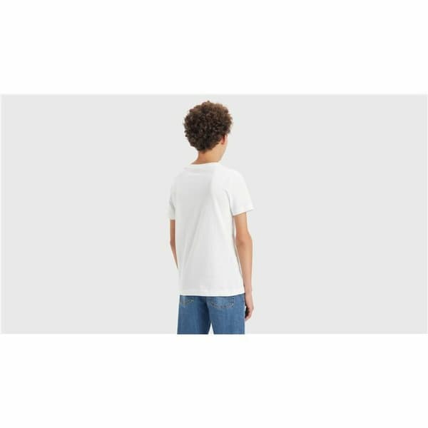 T-shirt Levi's Camo Poster Logo Bright 60732 Vit - 14 år