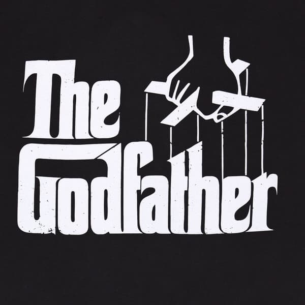 T-shirt med kortärm The Godfather Logo Svart Unisex - S