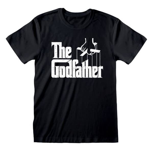T-shirt med kortärm The Godfather Logo Svart Unisex - S
