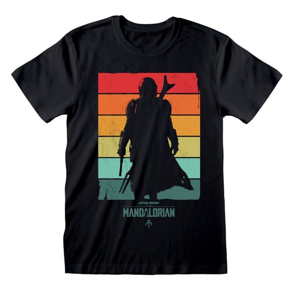 T-shirt med kortärm The Mandalorian Spectrum Svart Unisex - M