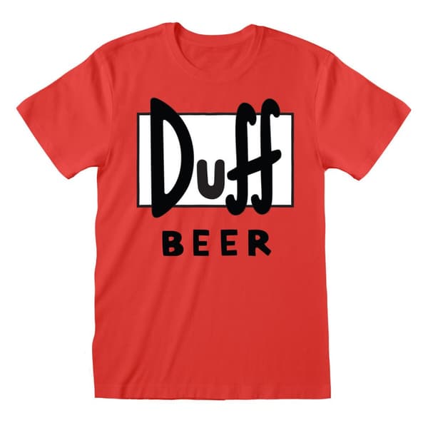 T-shirt med kortärm Unisex The Simpsons Duff - S