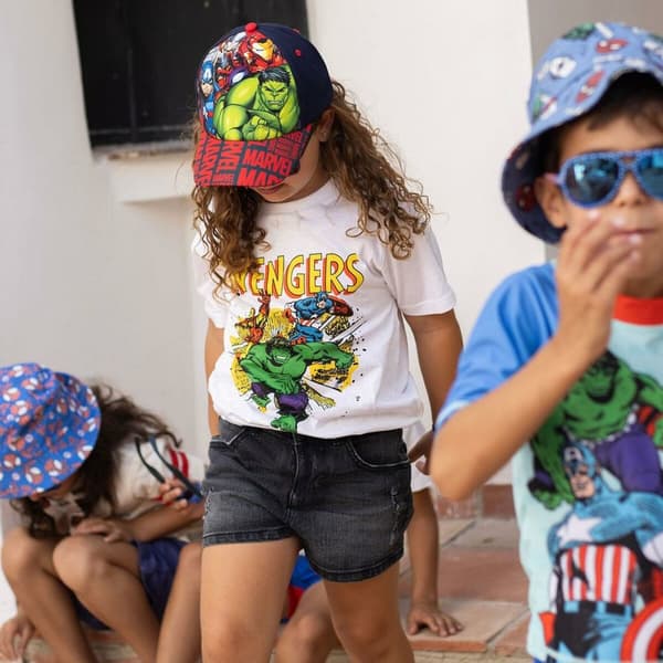 Barn T-shirt med kortärm Marvel Vit - 10 år