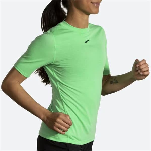 T-shirt med kortärm Dam Brooks High Point Grön - XS