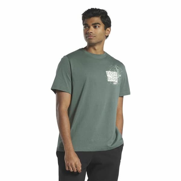 T-shirt med kortärm Herr Reebok Graphic Series Grön - M