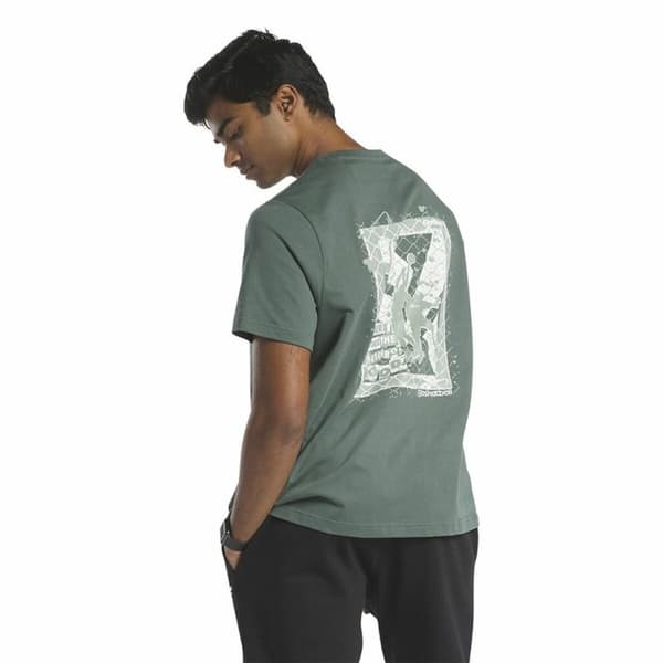 T-shirt med kortärm Herr Reebok Graphic Series Grön - M