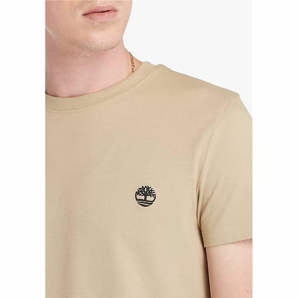 T-shirt med kortärm Herr Timberland Beige - S