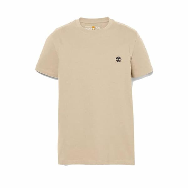 T-shirt med kortärm Herr Timberland Beige - S