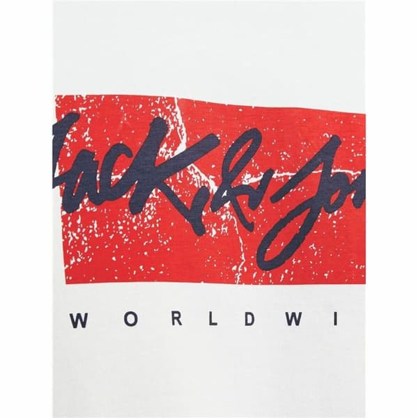 T-shirt med kortärm Herr Jack & Jones tiley Vit - L